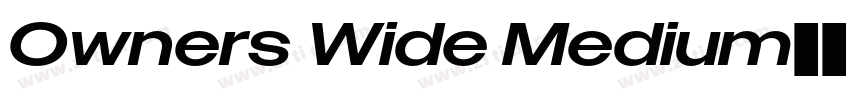 Owners Wide Medium字体转换